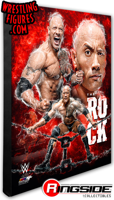 The Rock - WWE 16x20 Canvas Print Pwcatalog