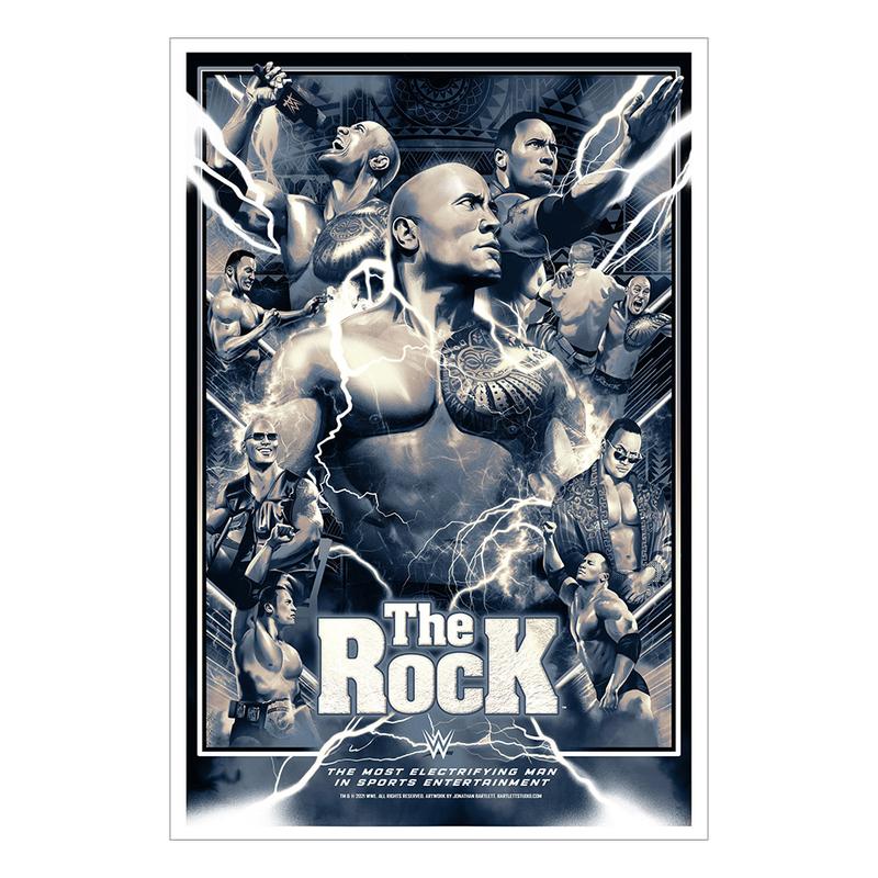 The Rock 25th Anniversary 24 x 36 Limited Edition Art Print Pwcatalog