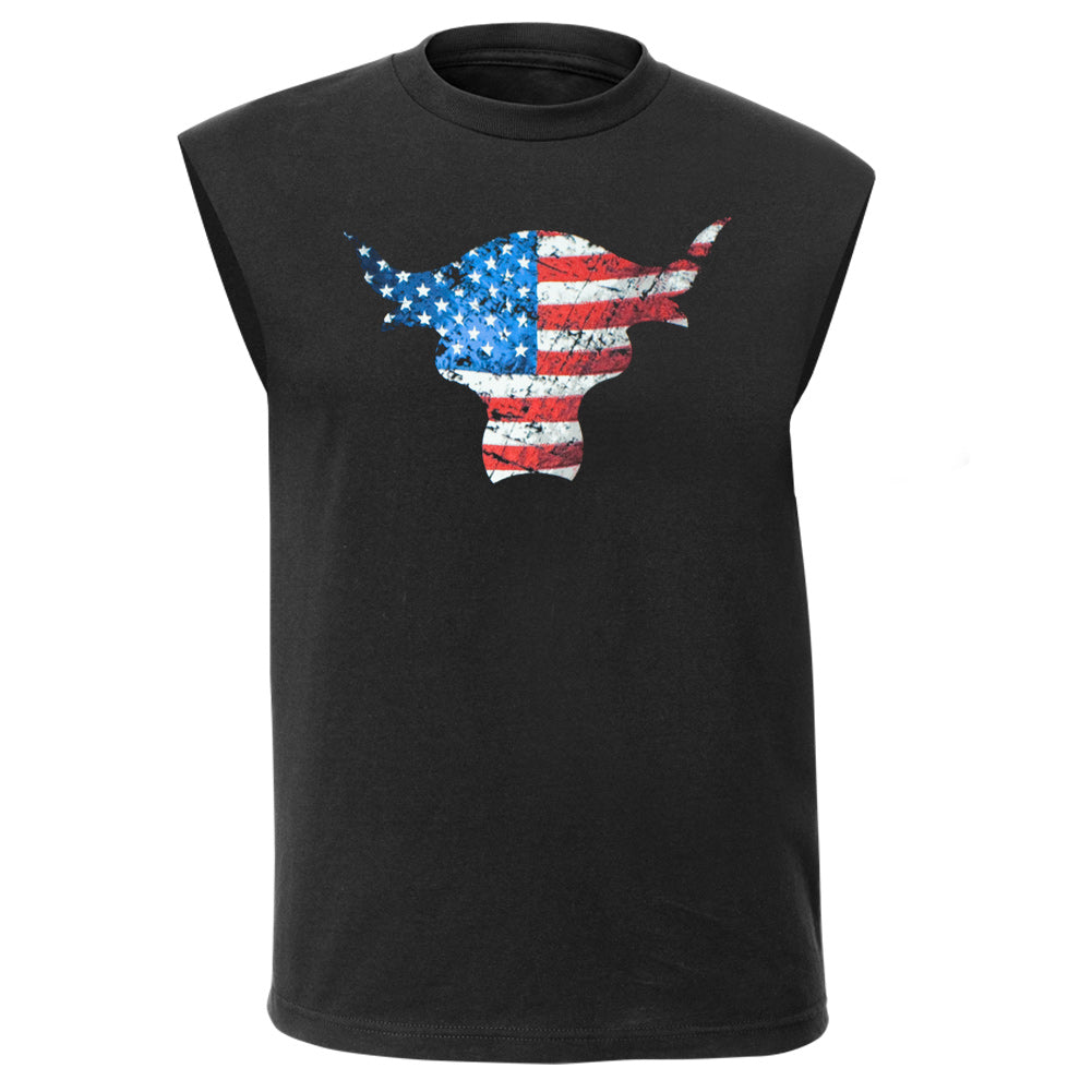 The Rock American Flag Brahma Bull Muscle Shirt