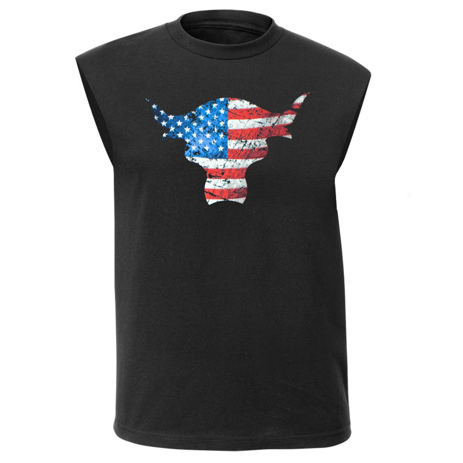 The Rock American Flag Brahma Bull Muscle Shirt Pwcatalog