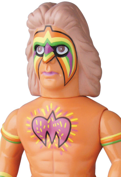 WWE Medicom Toy Sofubi Fighting Series Ultimate Warrior [With Orange Trunks] Action & Toy Figures PWcatalog