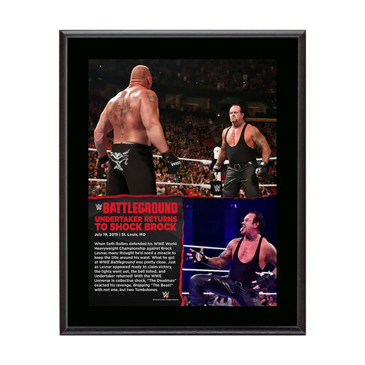 The Undertaker Battleground 10.5 x 13 Photo Collage Plaque