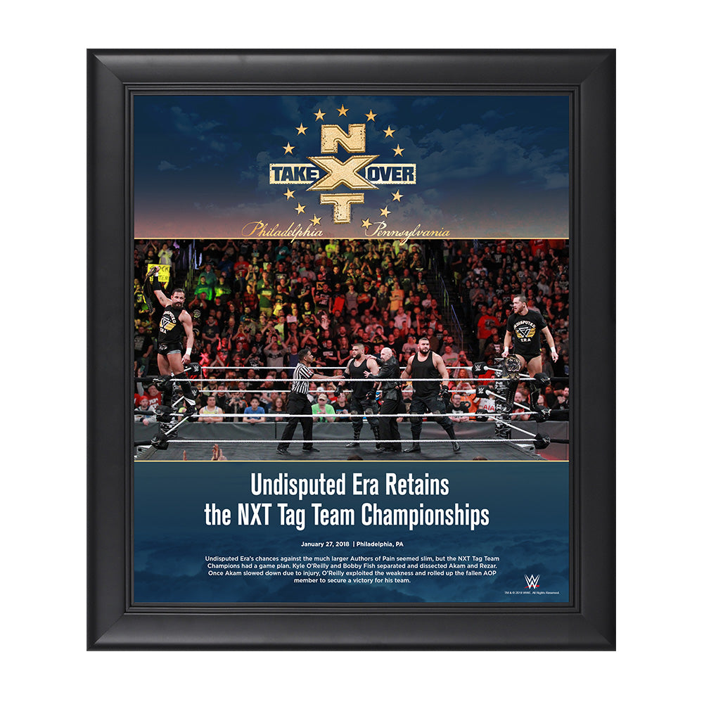The Undisputed Era NXT TakeOver Philadelphia 2018 15 x 17 Framed Plaque Pwcatalog