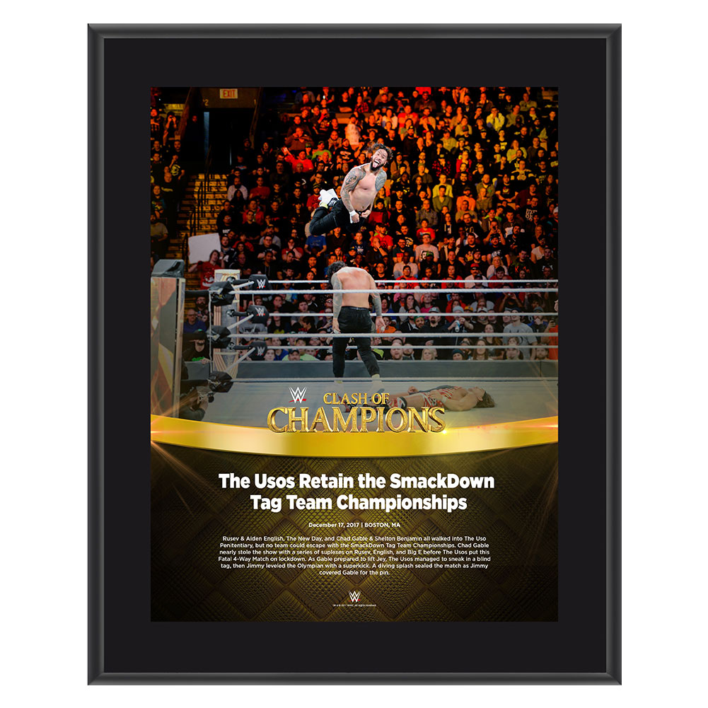 The Usos Clash of Champions 2017 10 x 13 Commemorative Photo Plaque Pwcatalog