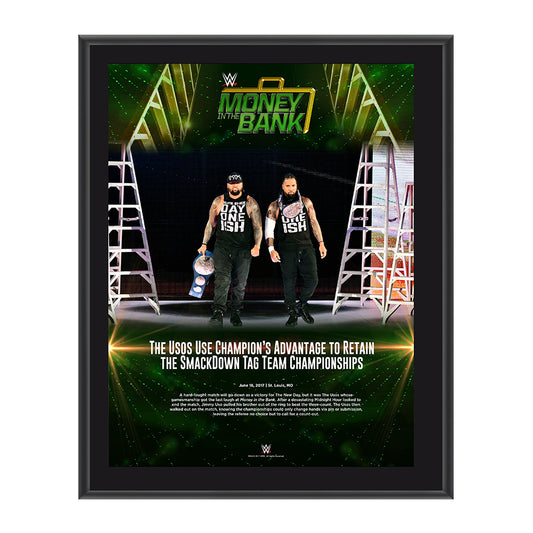 The Usos Money in the Bank 2017 10 x 13 Commemorative Photo Plaque Pwcatalog