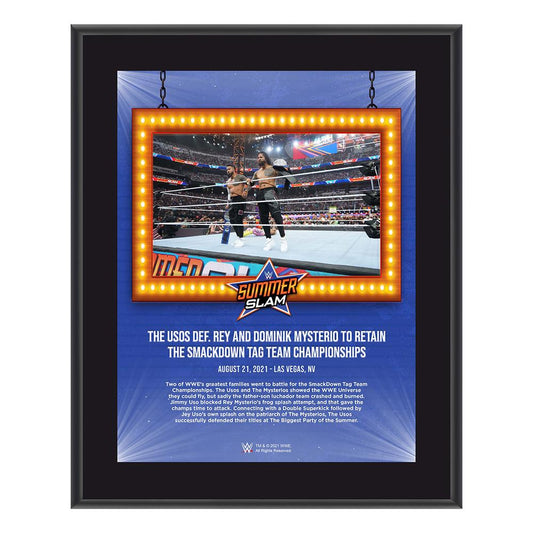 The Usos SummerSlam 2021 10x13 Commemorative Plaque Pwcatalog