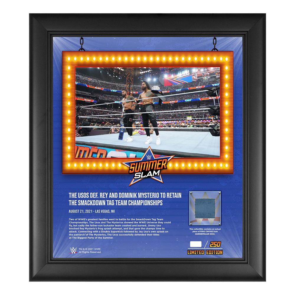 The Usos SummerSlam 2021 15x17 Commemorative Plaque Pwcatalog