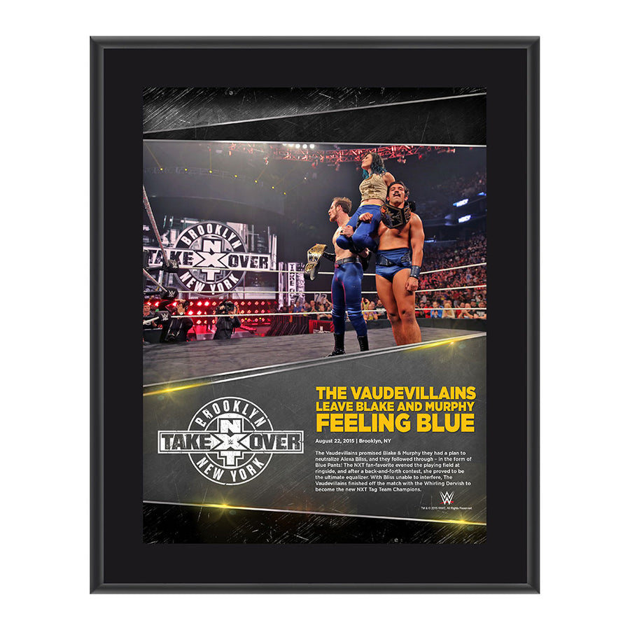 The VaudeVillains NXT TakeOver Brooklyn 10.5 x 13 Photo Collage Plaque