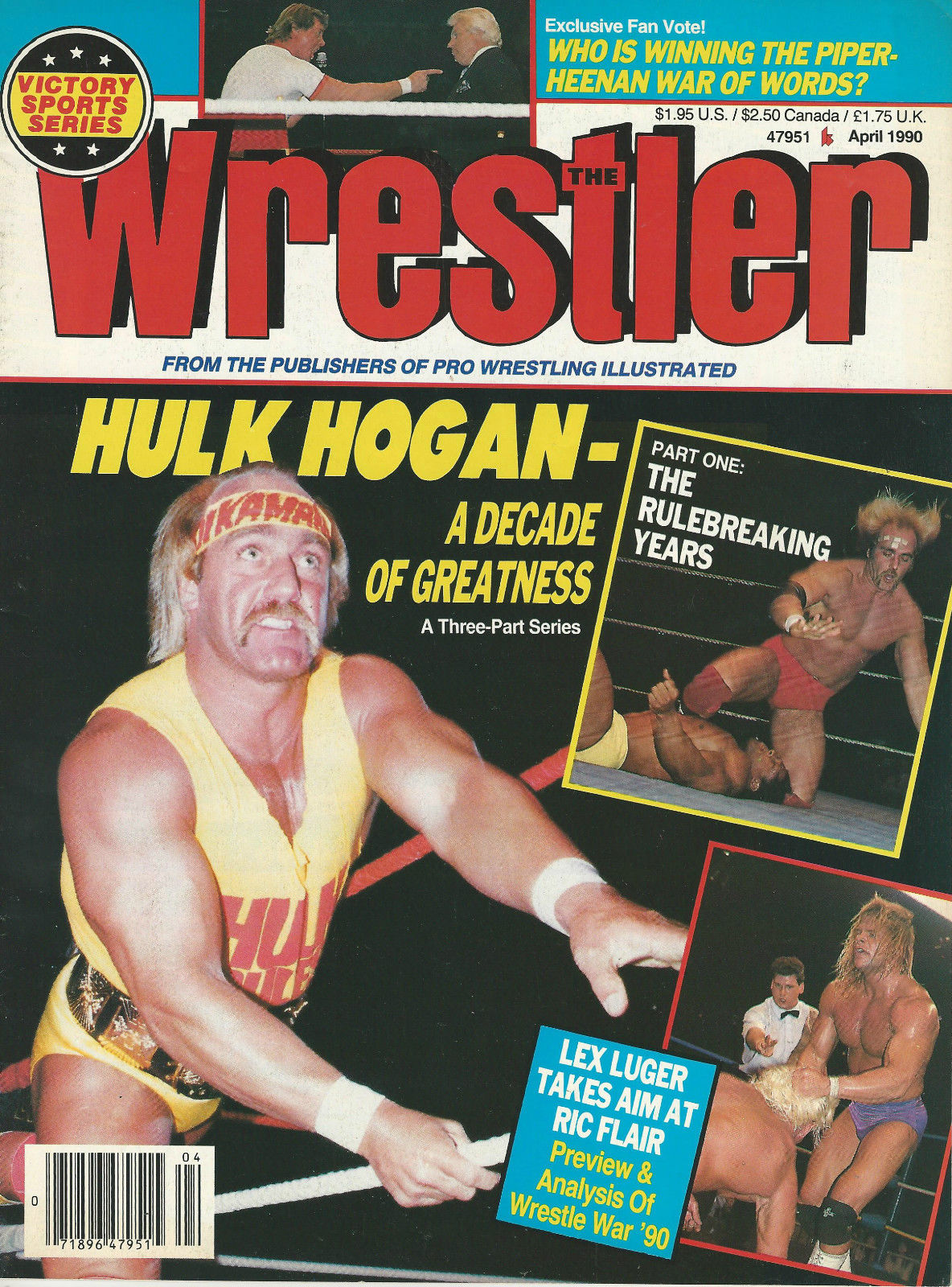 The Wrestler April 1990 Magazine PWcatalog