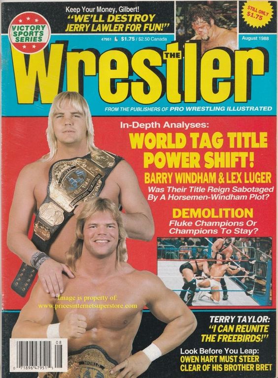 The Wrestler August 1988 Magazine PWcatalog