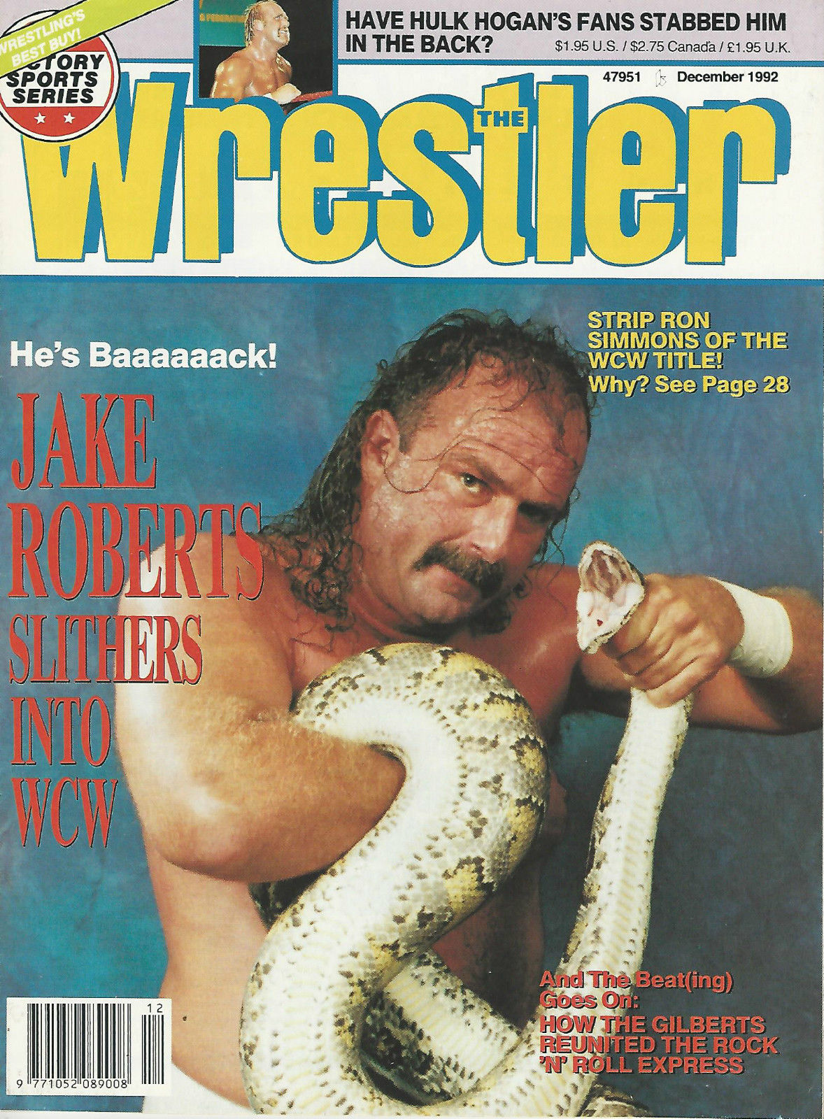 The Wrestler December 1992 Magazine PWcatalog