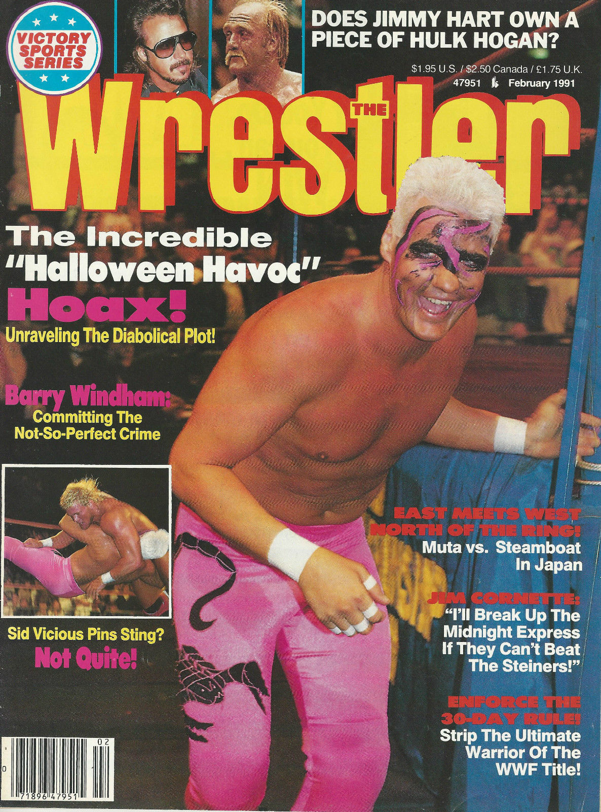 The Wrestler February 1991 Magazine PWcatalog