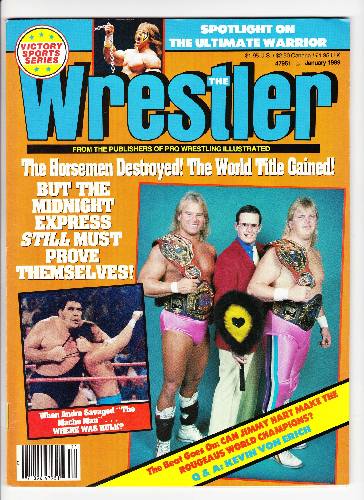 The Wrestler January 1989 Magazine PWcatalog