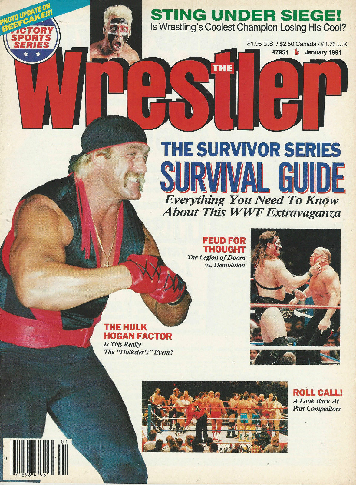 The Wrestler January 1991 Magazine PWcatalog