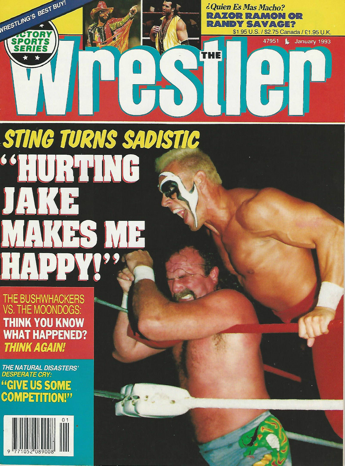 The Wrestler January 1993 Magazine PWcatalog