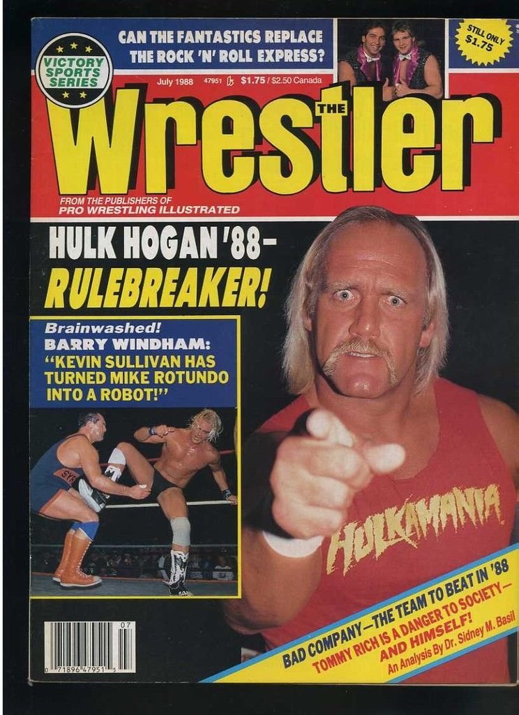 The Wrestler July 1988 Magazine PWcatalog