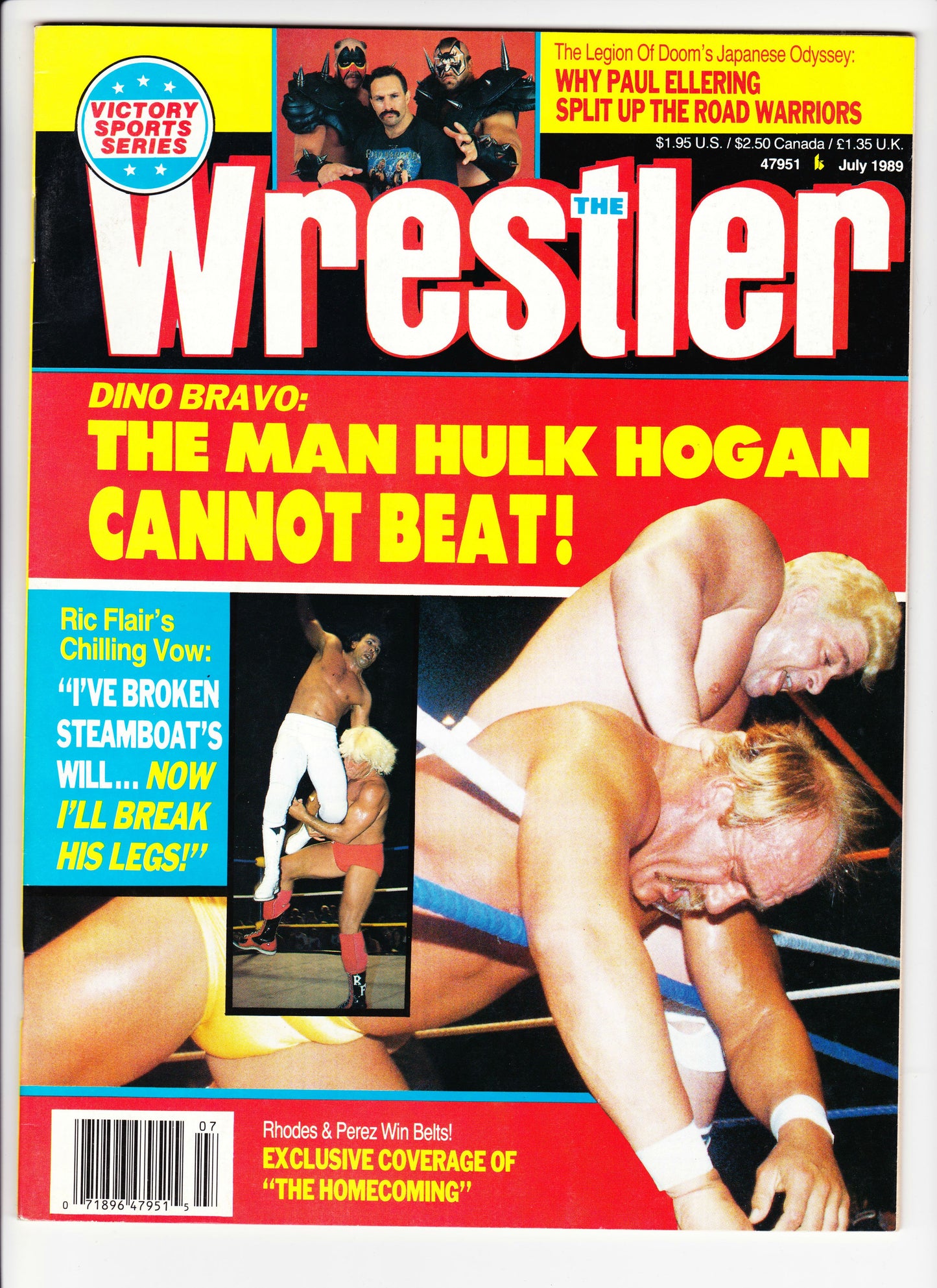 The Wrestler July 1989 Magazine PWcatalog