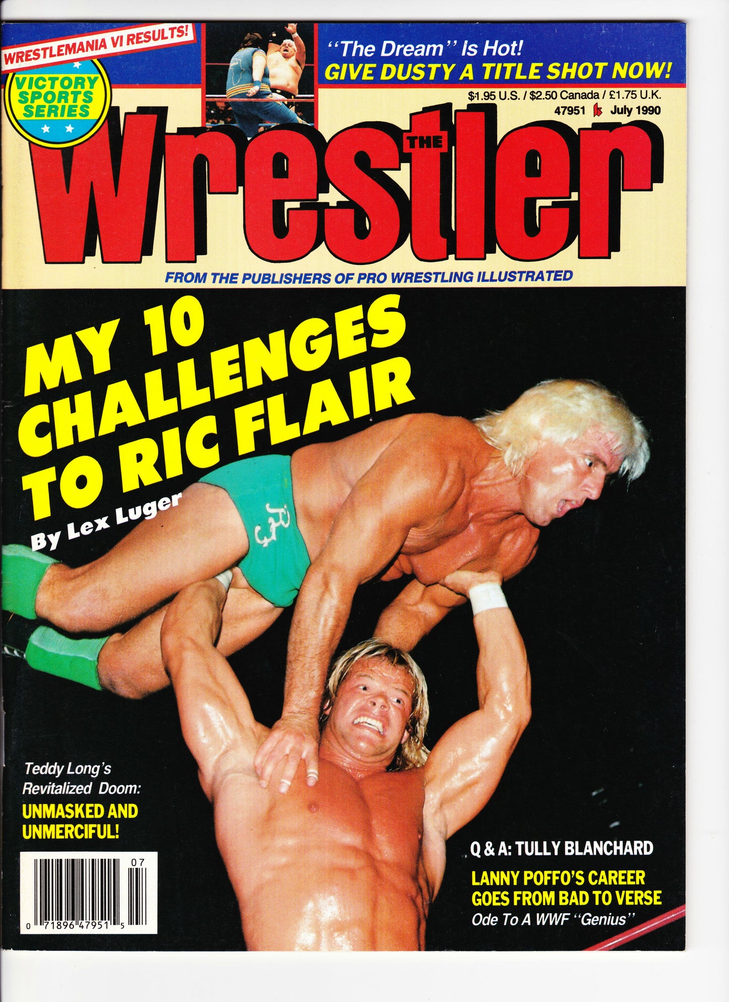 The Wrestler July 1990 Magazine PWcatalog