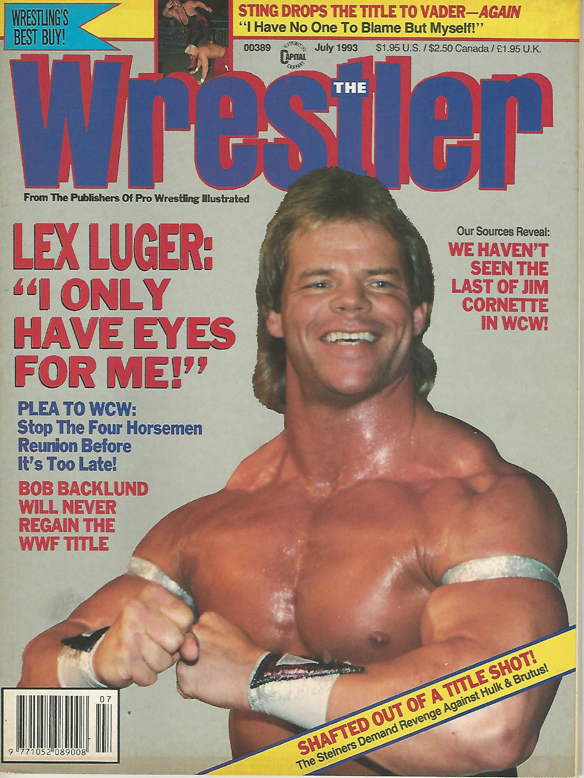 The Wrestler July 1993 Magazine PWcatalog