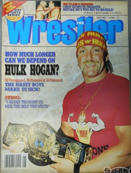 The Wrestler June 1991 Magazine PWcatalog