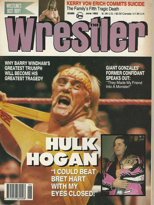 The Wrestler June 1993 Magazine PWcatalog