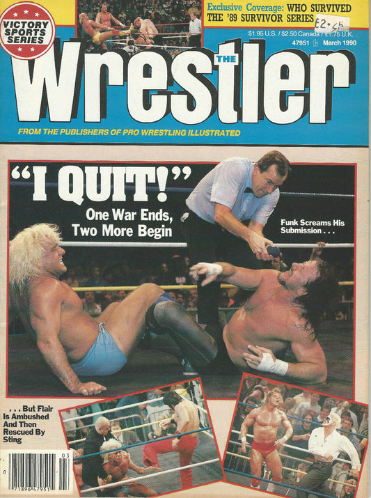 The Wrestler March 1990 Magazine PWcatalog