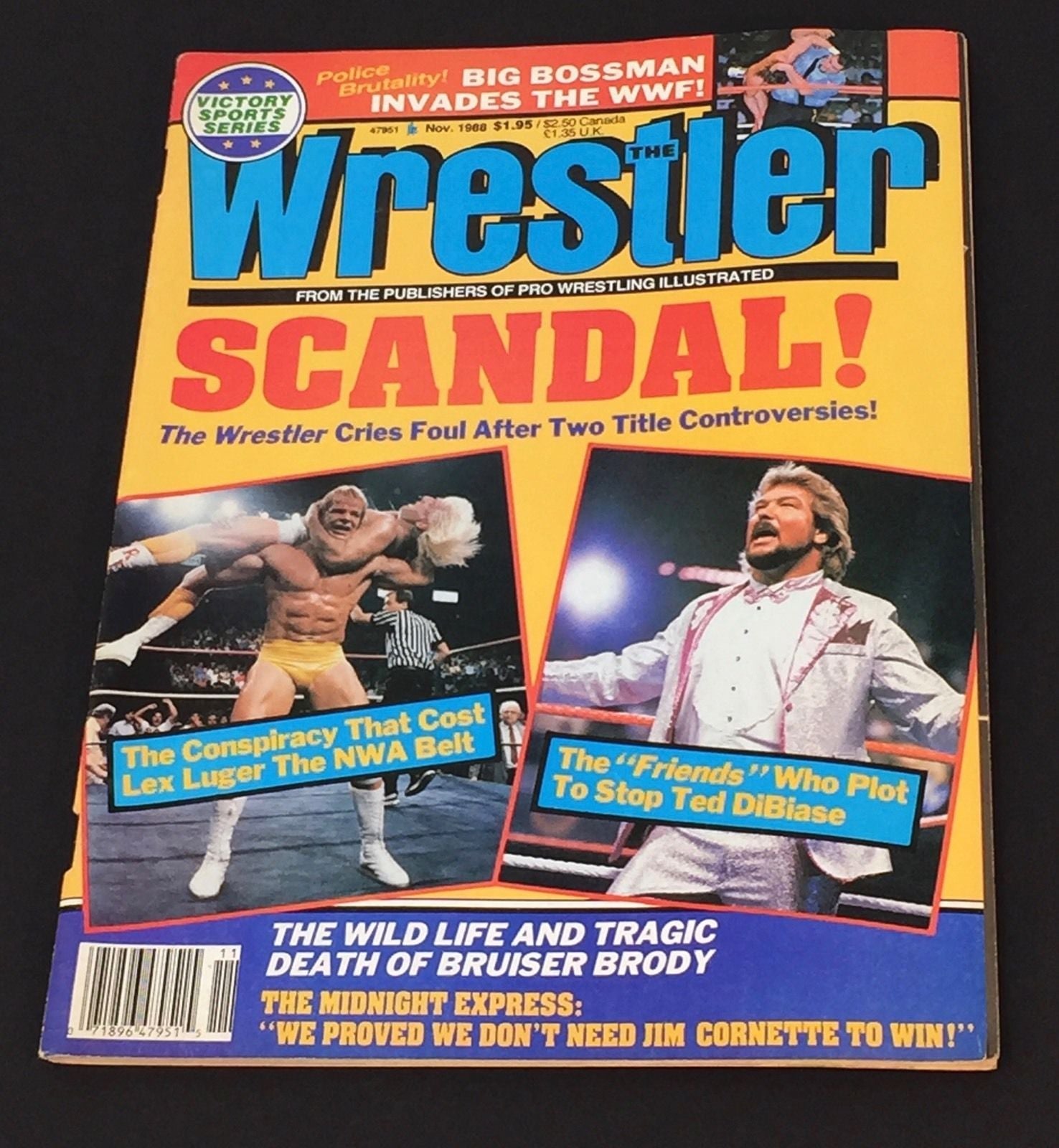 The Wrestler November 1988 Magazine PWcatalog