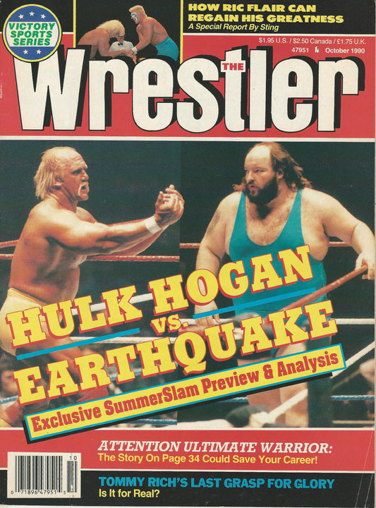 The Wrestler October 1990 Magazine PWcatalog