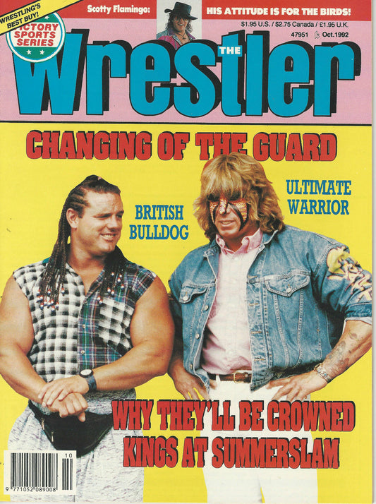 The Wrestler October 1992 Magazine PWcatalog