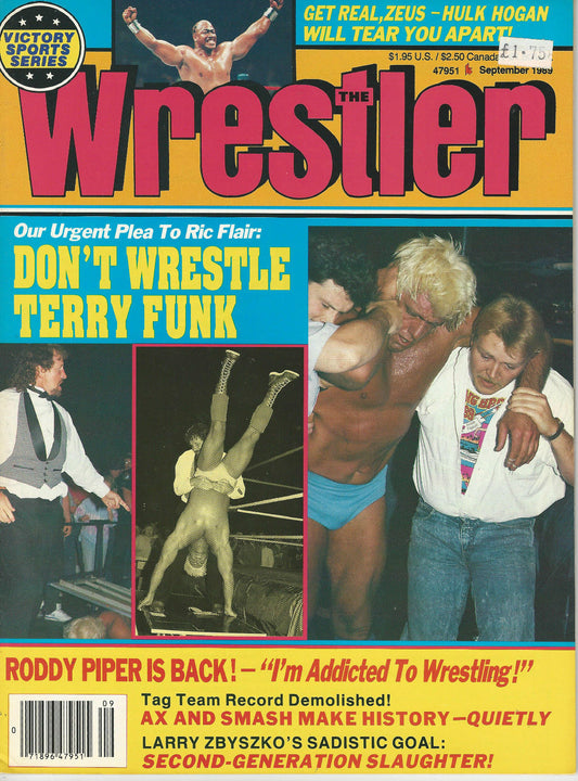 The Wrestler September 1989 Magazine PWcatalog