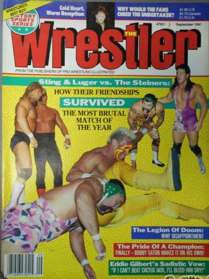 The Wrestler September 1991 Magazine PWcatalog