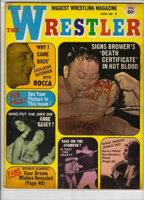 The Wrestler August 1968 Magazine PWcatalog