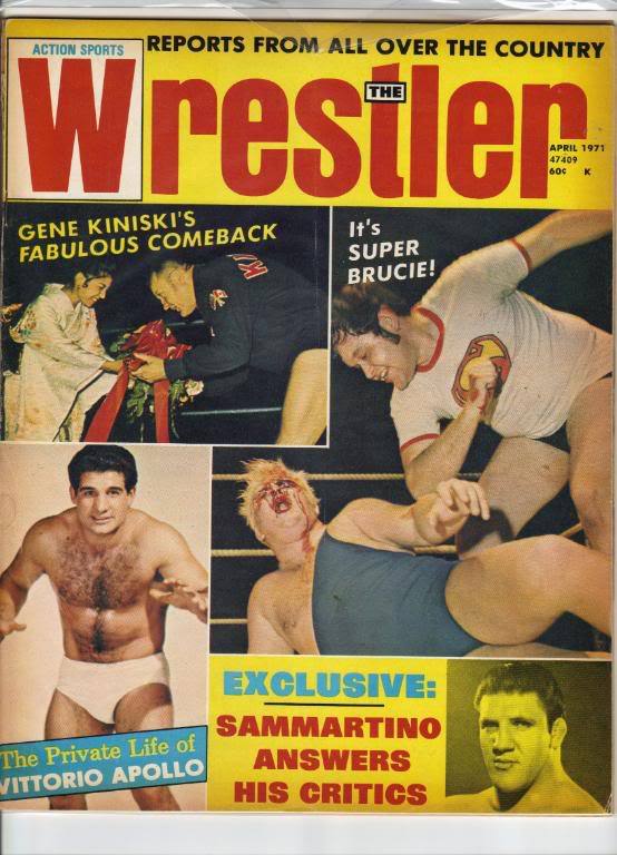 The Wrestler April 1971 Magazine PWcatalog