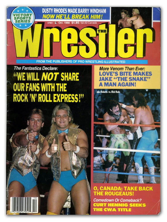 The Wrestler October 1988 Magazine PWcatalog