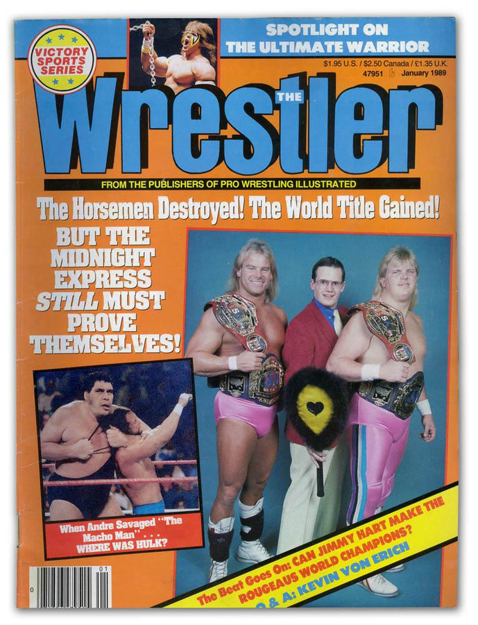 The Wrestler January 1989 Magazine PWcatalog