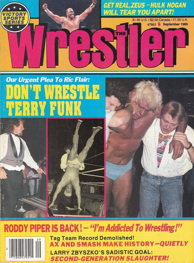 The Wrestler September 1989 Magazine PWcatalog
