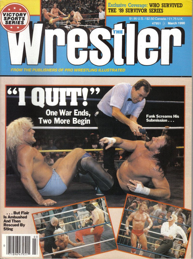 The Wrestler March 1990 Magazine PWcatalog