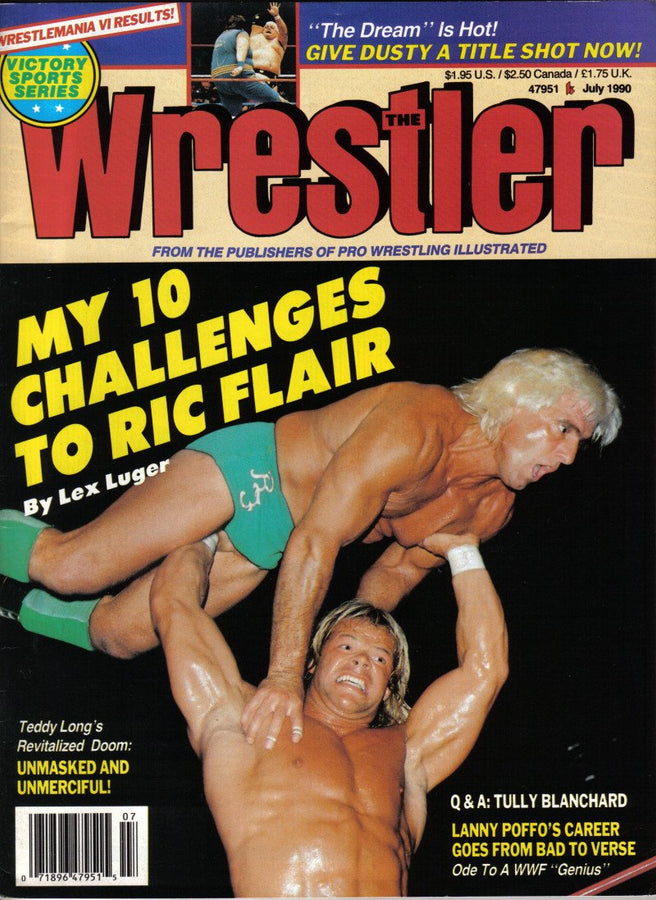 The Wrestler July 1990 Magazine PWcatalog