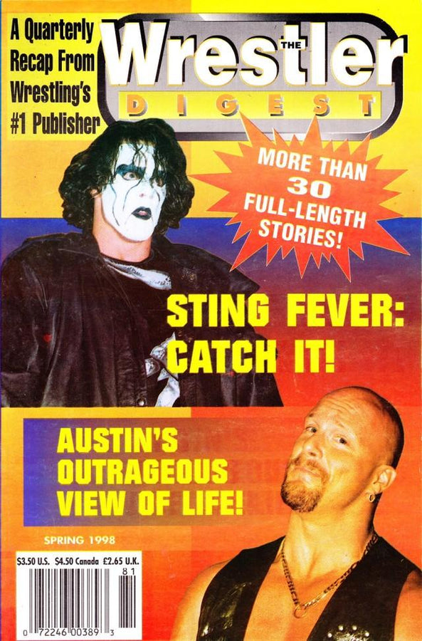 The Wrestler Digest 1998 Magazine PWcatalog