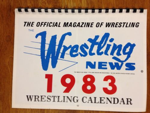The Wrestling News 1983 Wrestling Calendar