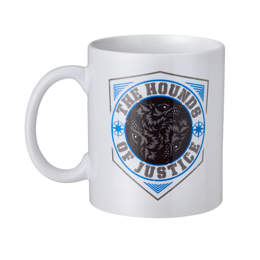 The Shield Hounds of Justice White Mug