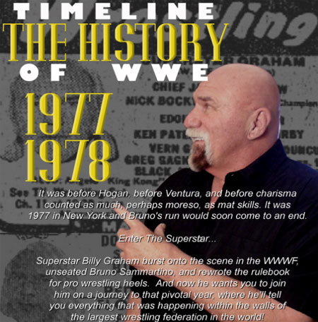 Timeline History of WWE 1977 1978 Billy Graham DVDs & Videos PWcatalog