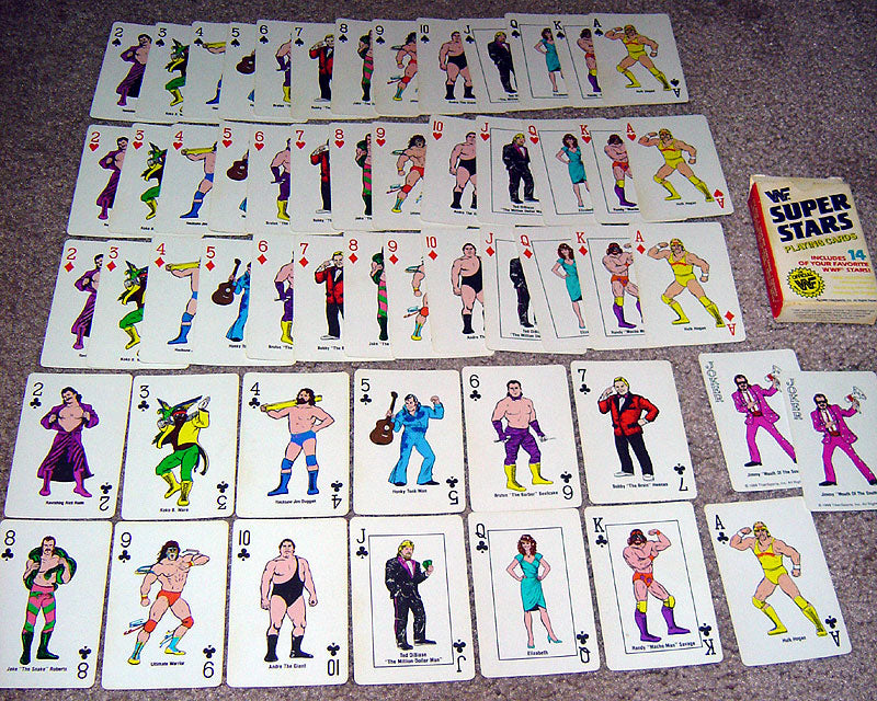 WWF poker Playing cards PWcatalog