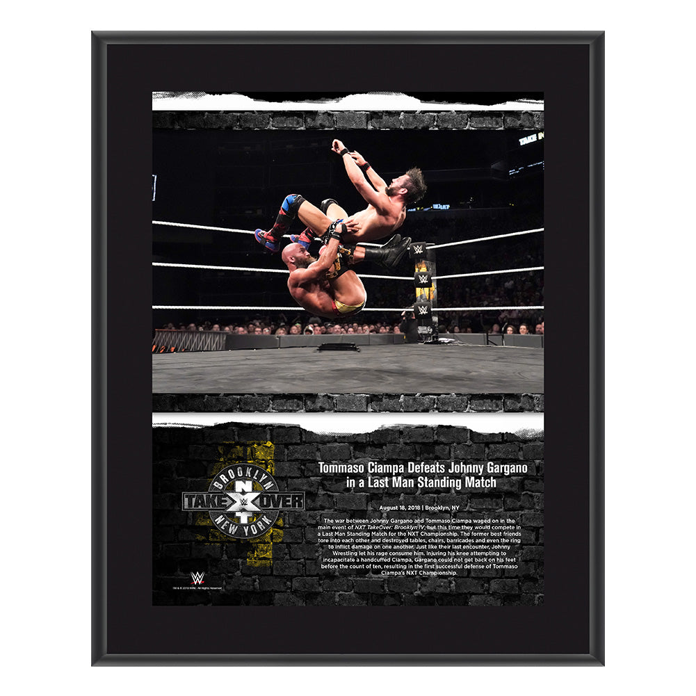 Tommaso Ciampa NXT TakeOver Brooklyn 2018 10 x 13 Commemorative Plaque Pwcatalog