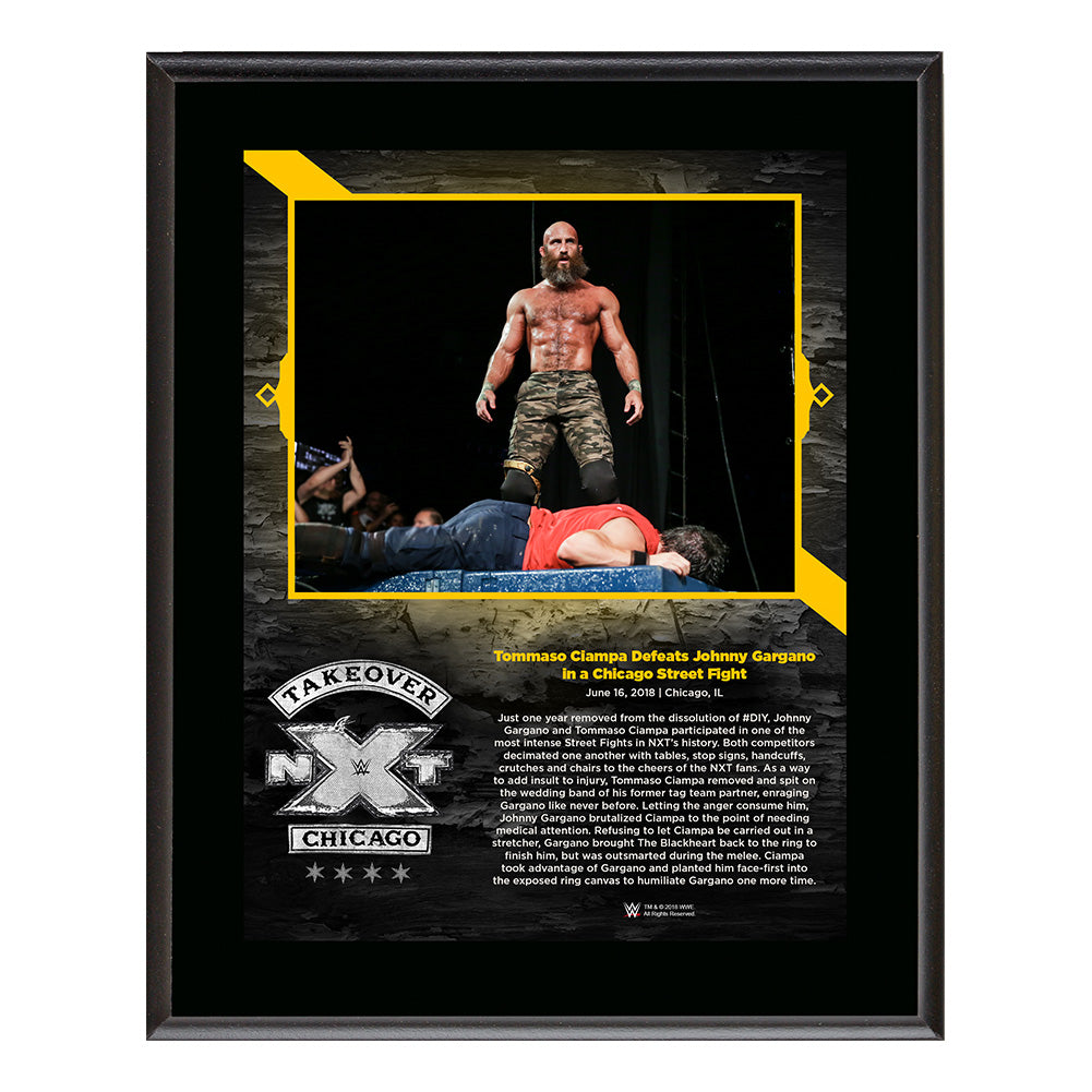 Tommaso Ciampa NXT TakeOver Chicago 10 x 13 Plaque Pwcatalog