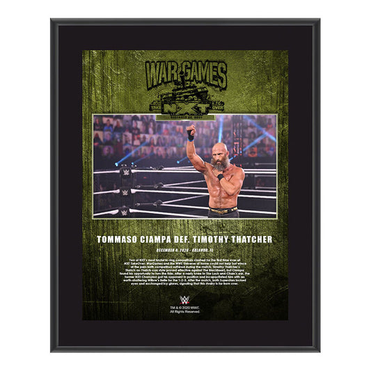 Tommaso Ciampa NXT TakeOver WarGames 2020 10x13 Commemorative Plaque Pwcatalog