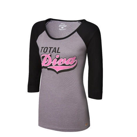 Total Diva Pink Women's Raglan T-Shirt Pwcatalog