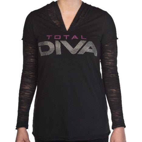 Total Diva Women's Burnout Sweatshirt