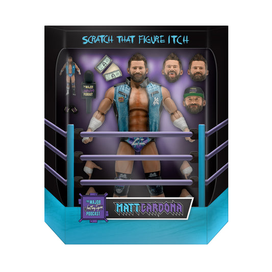 Super7 Ultimates Major Wrestling Figure Podcast Matt Cardona Action & Toy Figures PWcatalog