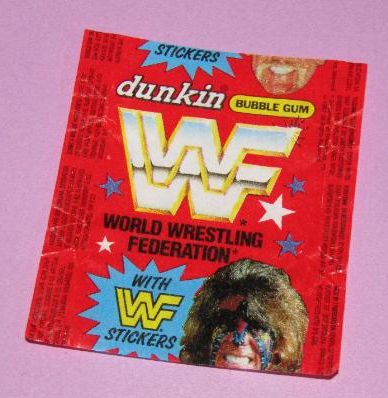 WWF Ultimate Warrior Dunkin Bubble Gum